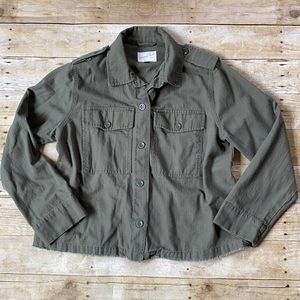 Universal Thread Green Crop Utility Jacket Size XL